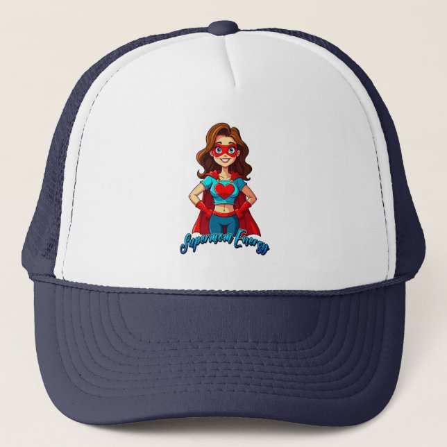 Boné Supermom Energy – Strong Mother Illustration (Frente)