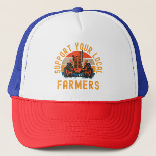 Boné Suportar Os Agricultores Locais, A Fazenda E A Vid