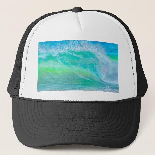 Boné Surf de Onda Blue Ocean Wave Hat (Frente)