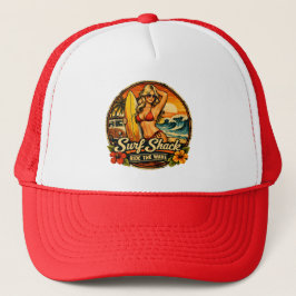 Boné Surf Shack Surfer Pin-Up | Cavalgar a Onda Praia