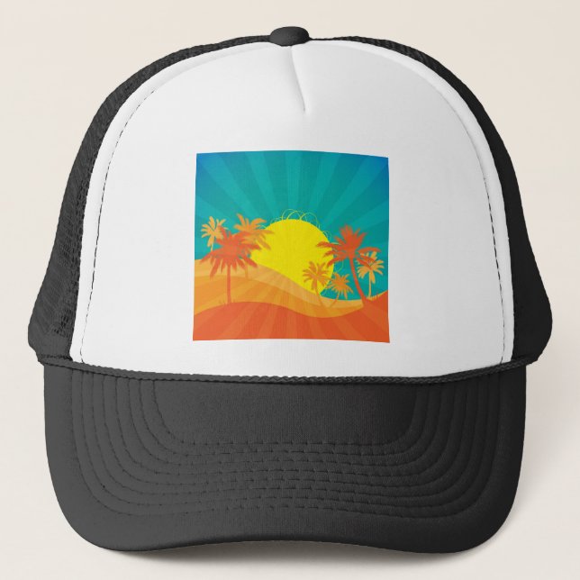 Boné Surf tropical de Sunset Beach design (Frente)