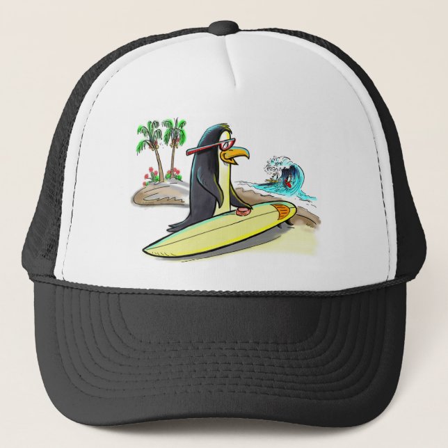 Boné surfista do pinguim (Frente)
