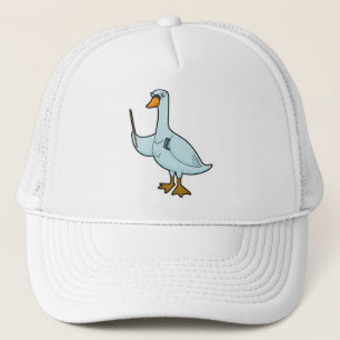 Boné Swan como professor com livro e ponteiro