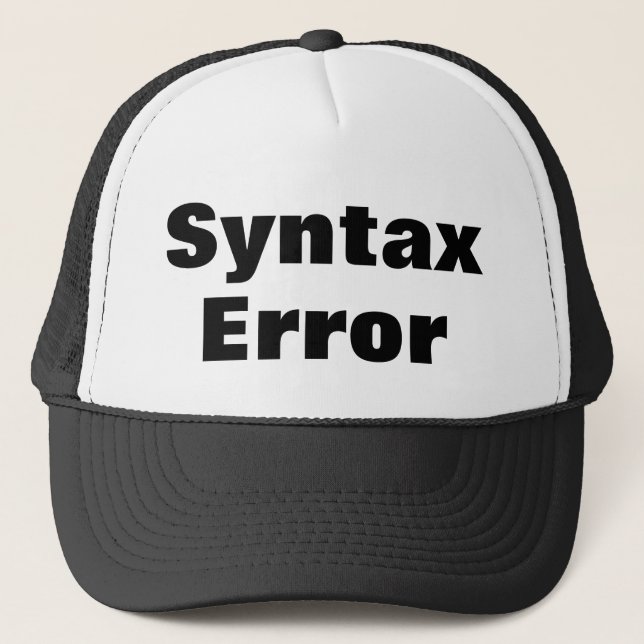 Boné Syntax Error cap (Frente)