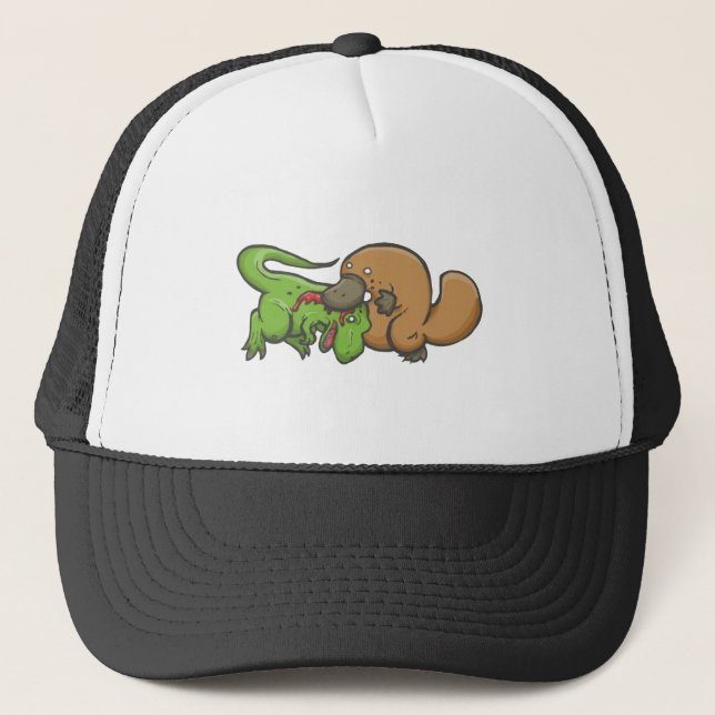 Boné T-rex contra Platypus (Frente)