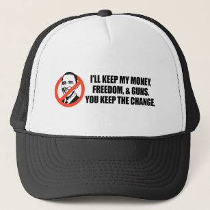 Boné T-shirt de Anti-Obama - você mantem a mudança