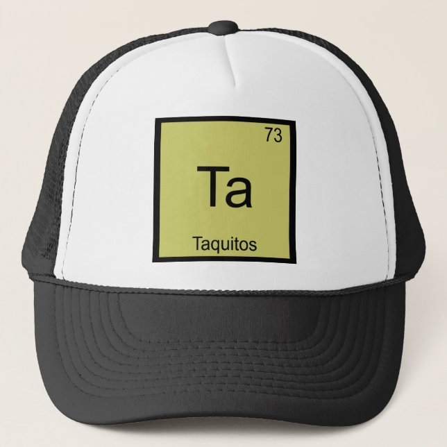 Boné Ta - T engraçado do símbolo do elemento da química (Frente)