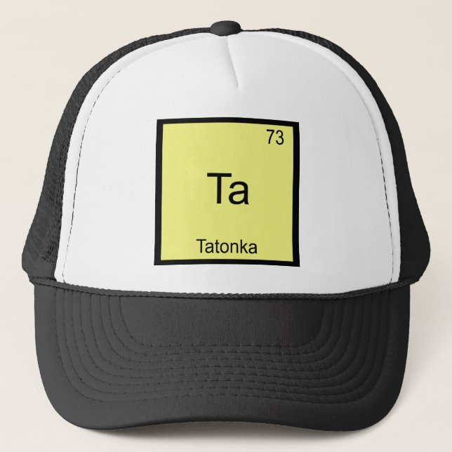 Boné Ta - Tatonka Camiseta com Símbolo de Elemento de Q (Frente)