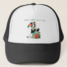 Taco de Golfe Infantil Personalizado Retro Toucan