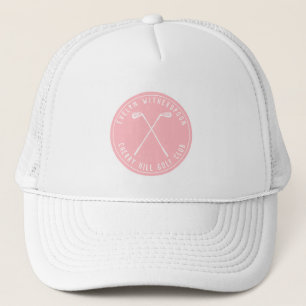 Boné Tacos de golfe personalizados rosa
