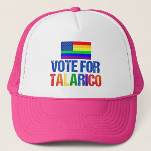 Boné Talarico Bandeira Americana Arco-Íris Eleição 2026