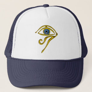 BONÉ TALISMÃ AZUL/OLHO DOURADO DE HORUS
