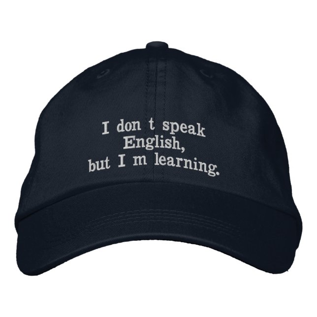 Boné TalkCap - English (Frente)