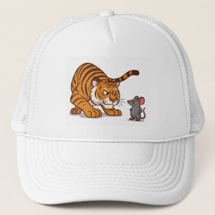 Boné "Tamanho não me assusta - Mouse vs Tiger Showdown"