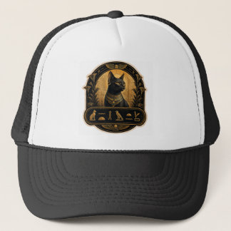 Boné Tampa de Gato Bastet Egípcia - Design Hieroglífico