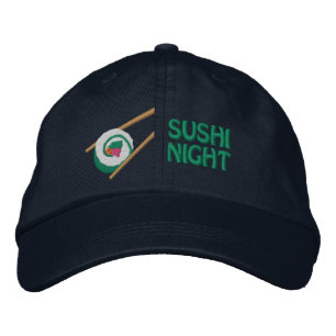 Boné Tampa de Noite de Sushi de Rolinho da Califórnia