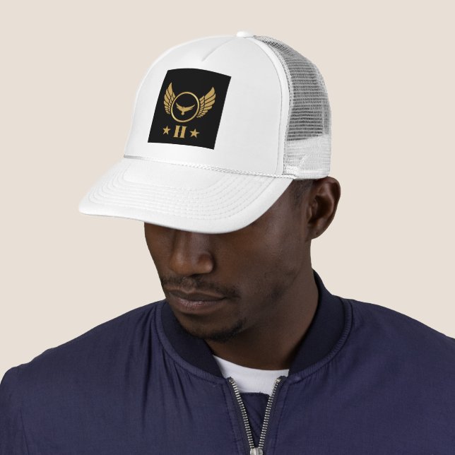Boné Tampa Personalizada Branco e Branco com Letra H em (In Situ)