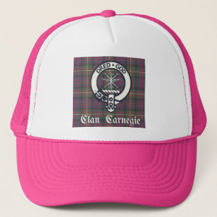 Boné Tartan da crista de Carnegie do clã