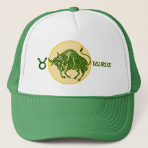 Taurus Emerald Designer Modern Trucker Hat