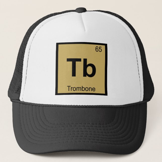 Boné Tb - Química de Música Trombona Mesa periódica (Frente)