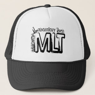 BONÉ TÉCNICO DE LABORATÓRIO MÉDICO DE TEXTO MLT GRUNGE