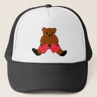 Teddybear in a box em vermelho