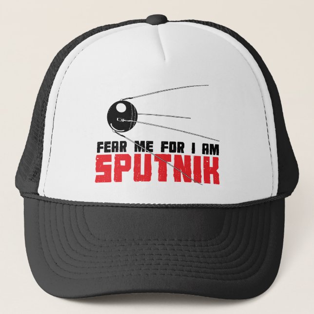 Boné Tema que eu para mim seja chapéu de Sputnik (Frente)