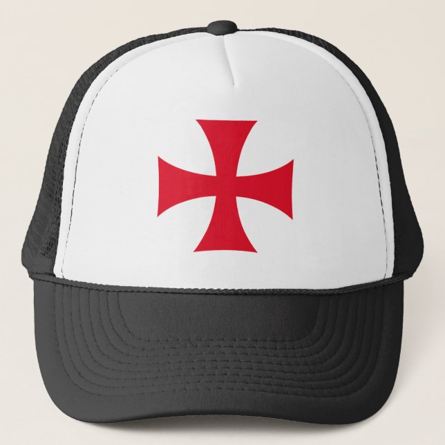 Boné Templar Knight Crusader Trucker Hat (Frente)