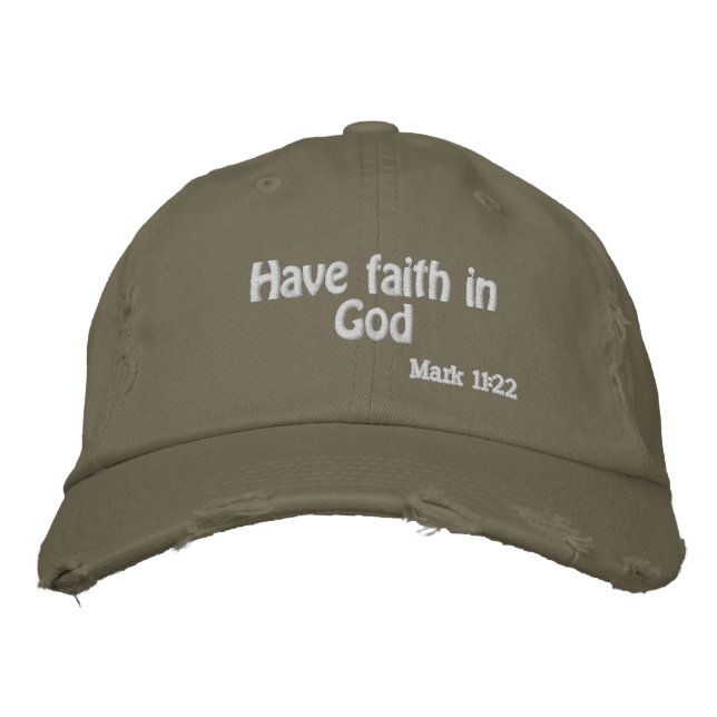 Boné Tenha fé em Deus (Frente)