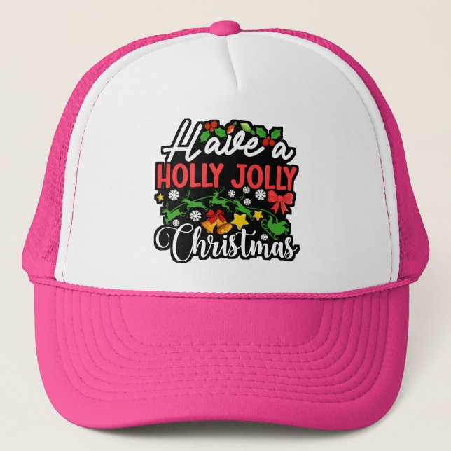 Boné Tenha Uma Holly Jolly Natal-86096 (Frente)