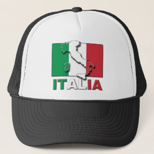 Boné Terra da bandeira de Italia