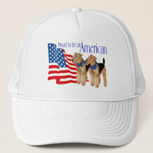 Boné Terriers Airedale Patrióticos