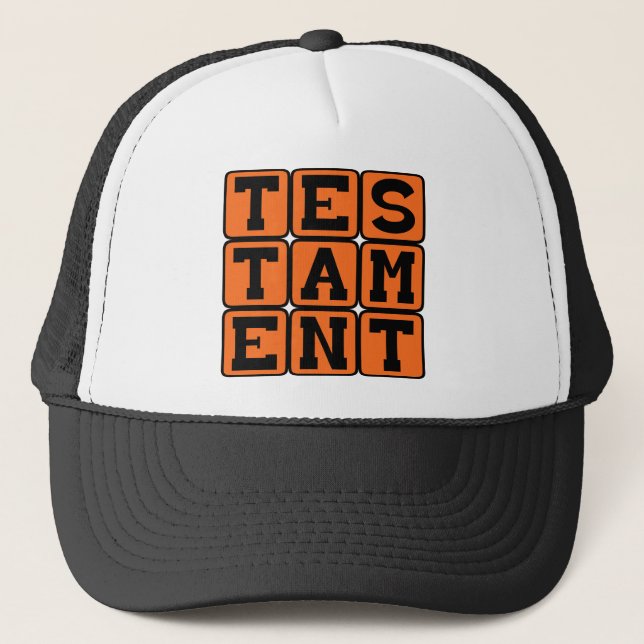 Boné Testamento, Evidência de Fato (Frente)