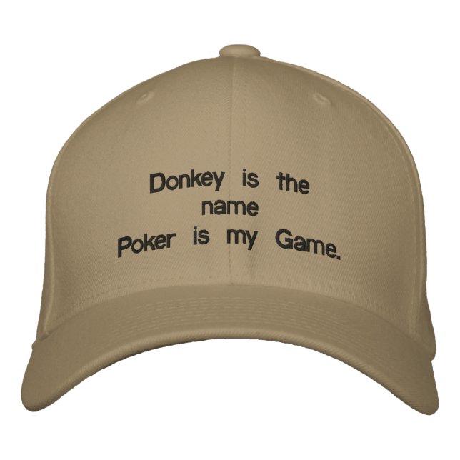 Boné Texas_Hold_Em,_Poker_Boné,_Donkey_Pro. (Frente)