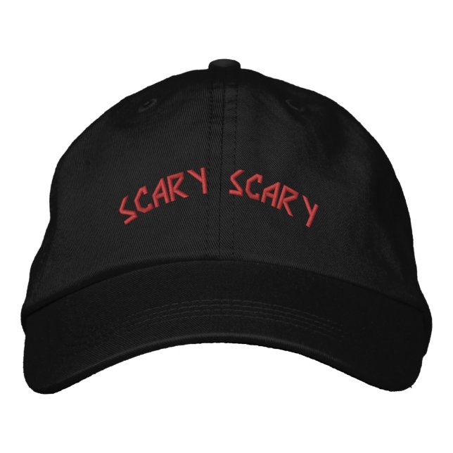 Boné texto ASSUSTADOR ASSUSTADOR Celebrar Halloween Div (Frente)