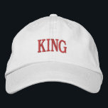 Boné Texto de KING personalizado - Qualidade de cor bra<br><div class="desc">Eleve seu estilo com este Boné Básico Ajustável de Roupa,  com o texto bordado "KING" em negrito e real. Projetado para um ajustado perfeito e conforto do dia inteiro,  este boné é feito de materiais de alta qualidade,  fazer que seja um acessório obrigatório para qualquer armário.</div>