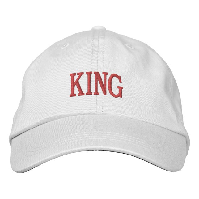 Boné Texto de KING personalizado - Qualidade de cor bra (Frente)