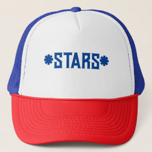 Boné Texto do Nome das Estrelas Belo Vermelho/Branco/Co