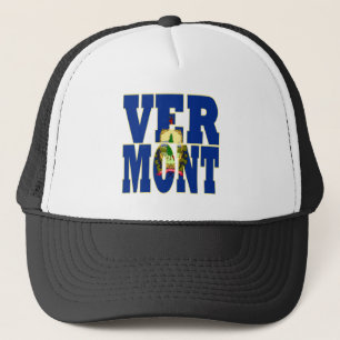 Boné Texto do sinalizador do estado Vermont