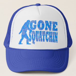 Boné Texto ido do azul de Squatchin