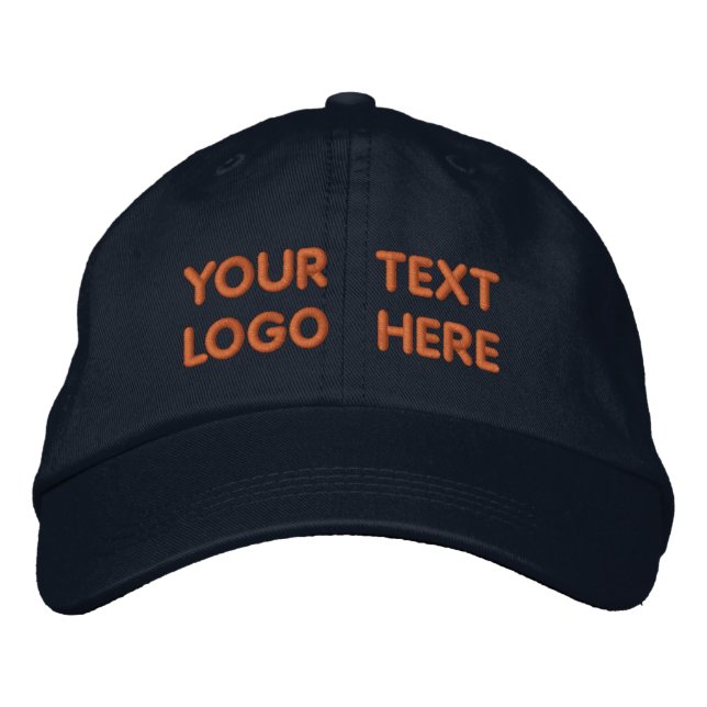 Boné Texto/logotipo personalizado - Promocional persona (Frente)