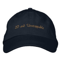 Texto Personalizado 20 e Ambição Imparável-Boné Bo