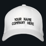 Boné Texto Personalizado Bordado Baseball Que Escolhe C<br><div class="desc">Design personalizou suas próprias cores e Promocional de fontes bordados com beisebol com texto personalizado - Adicione seu texto - Nome - Empresa / Número / Carta / Slogan - Tagline / ou site, telefone, e-mail, identificador de mídia social, endereço, logotipo - Escolha sua cor / tamanho / fonte -...</div>