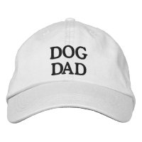 Texto personalizado branco e preto Pai Cão simples