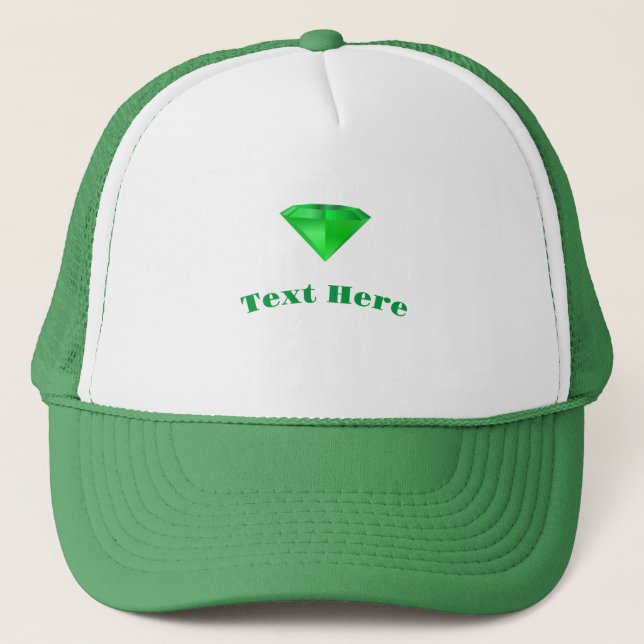 Boné Texto Personalizado com Diamante Gráfico Aqui Nome (Frente)