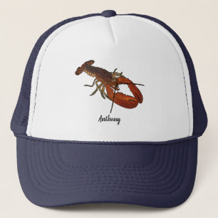 Boné Texto Personalizado do Gráfico de Lobster Realista