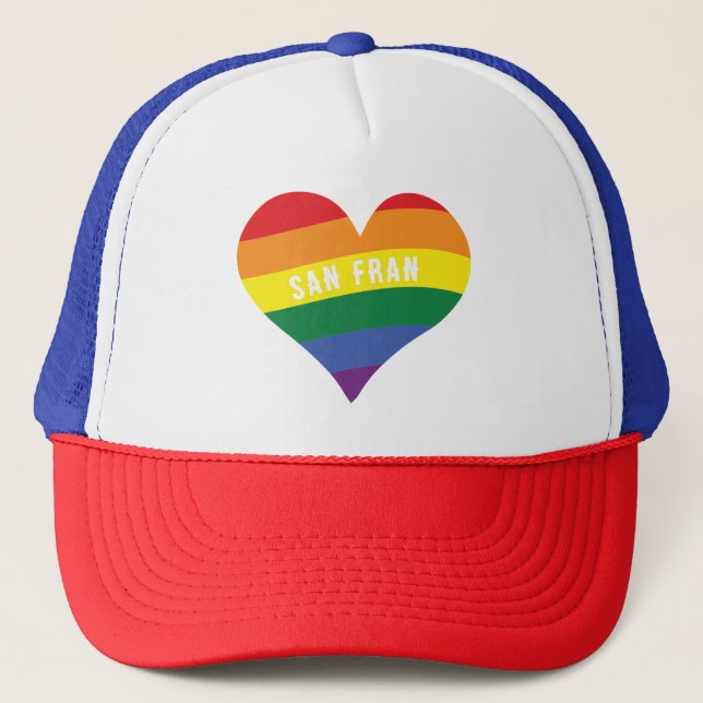 Boné TEXTO Personalizado do Orgulho do Arco-Íris LGBTQ+ (Frente)