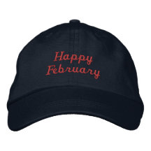 Texto Personalizado Feliz Fevereiro Azul-Marinho B