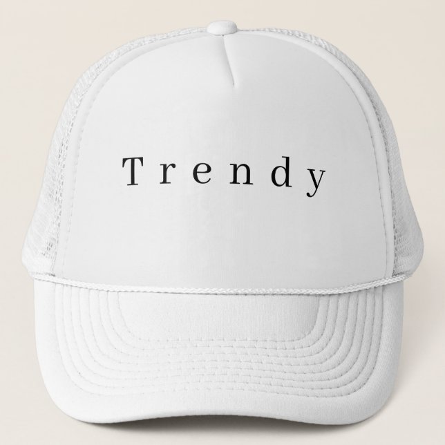 Boné Texto Personalizado Moderno para Homens e Mulheres (Frente)