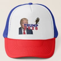 Texto Trump 2028 Com Águia Cálida